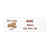 Så här rullar jag adressetikett för Retur, kanel