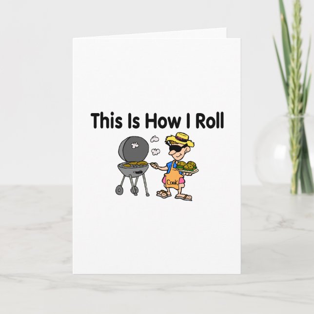 Så här rullar jag BBQ Grilling Kort (Framsida)