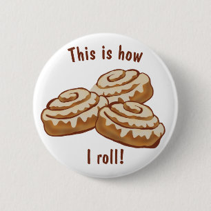 Så här rullar jag Button, kanelbuntar Knapp