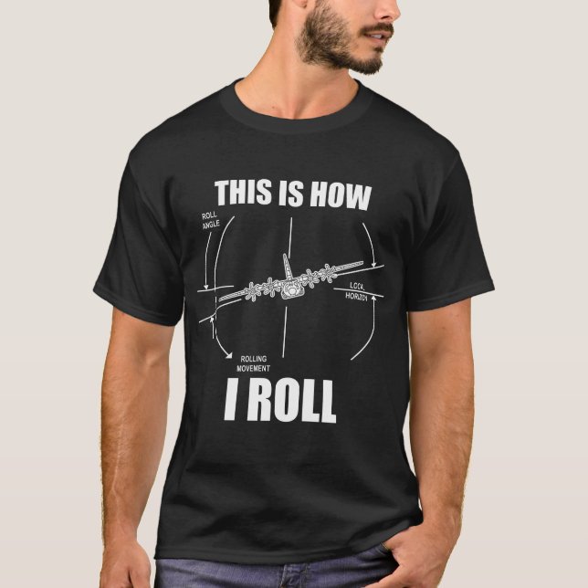 Så här rullar jag C-130, C130 Hercules T Shirt (Framsida)