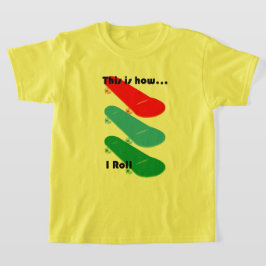 Så här rullar jag design - flickors grundläggande  t shirt