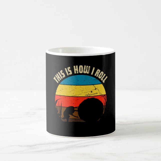 Så här rullar jag - Dung Beetles Kaffemugg (Center)