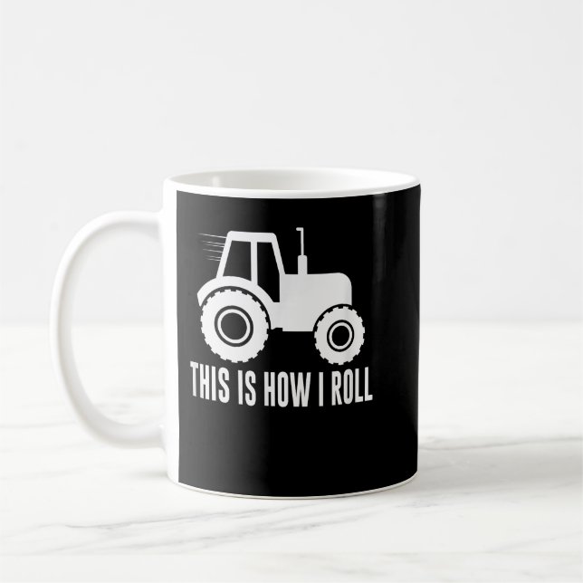 Så här rullar jag - Farm Tractor - Kaffemugg (Vänster)