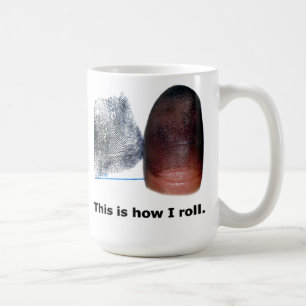 Så här rullar jag - Fingerprint Mugg