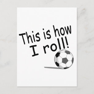 Så här rullar jag fotboll vykort