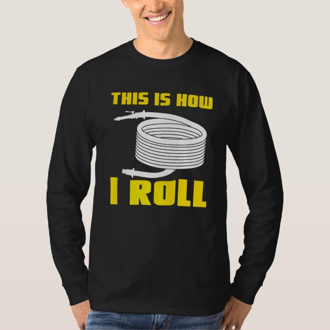 Så här rullar jag frivilligt brandman Fireman T Shirt (Framsida)