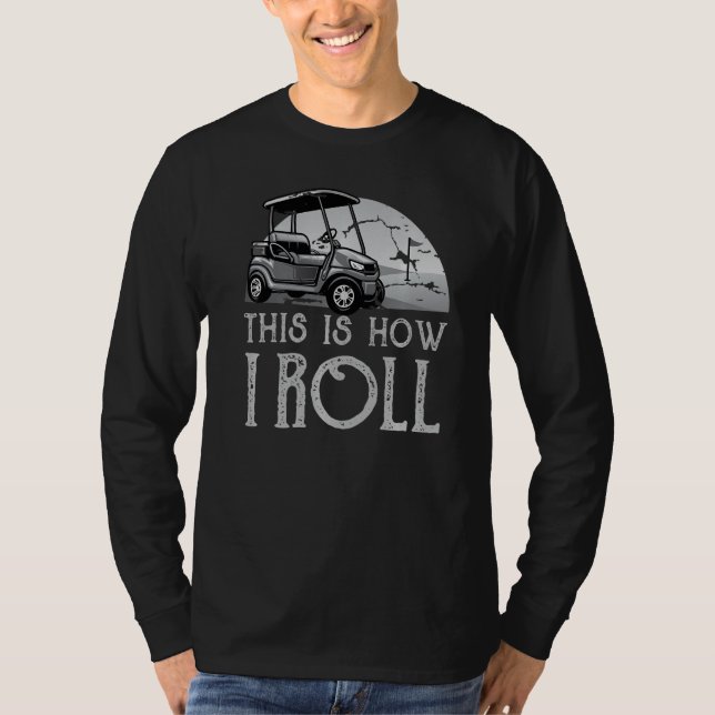 Så här rullar jag Golf Cart Premium_2 T Shirt (Framsida)
