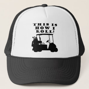 Så här rullar jag golfkärra rolig basebollmössa ha keps