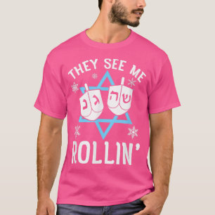 Så här rullar jag Hanukkah Dab Dreidel Chanukah T Shirt