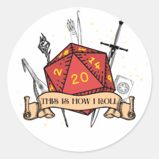 Så här rullar jag in Sticker Runt Klistermärke