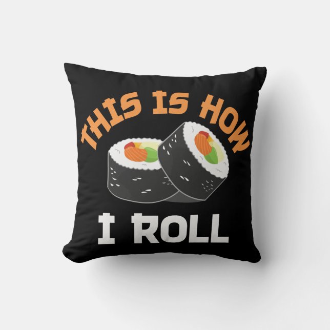 Så här rullar jag - Lusnyj Sushi Kudde (Framsida)