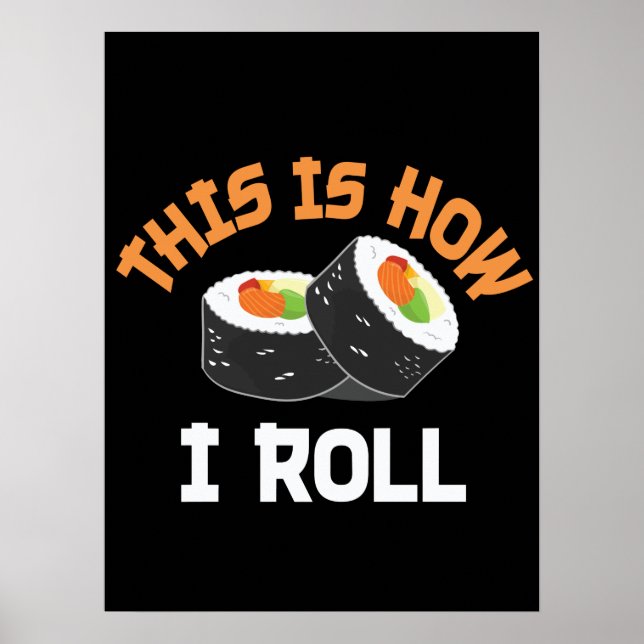 Så här rullar jag - Lusnyj Sushi Poster (Framsidan)