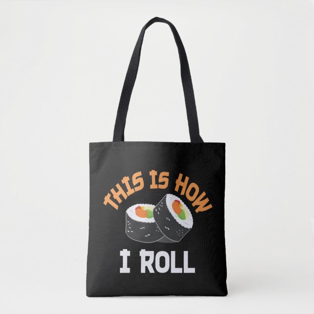 Så här rullar jag - Lusnyj Sushi Tygkasse (Framsida)