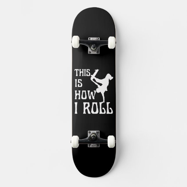 SÅ HÄR RULLAR JAG MINI SKATEBOARD BRÄDA 18,5 CM (Framsida)