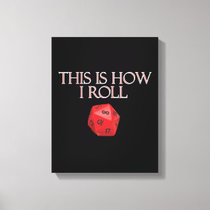 Så här rullar jag på RPG Dice Canvastryck