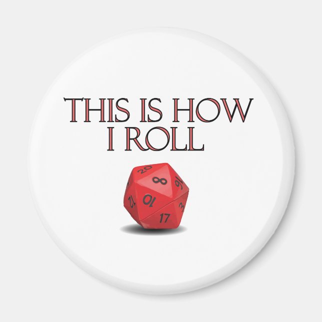 Så här rullar jag på RPG Dice Magnet (Framsidan)