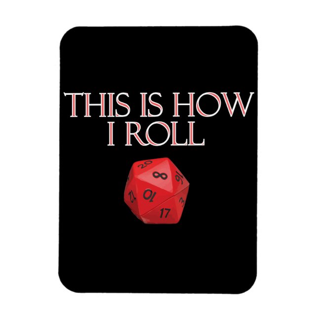 Så här rullar jag på RPG Dice Magnet (Vertikal)