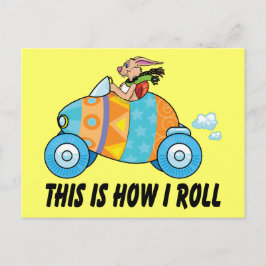 Så här rullar jag Påskharn Helg Vykort