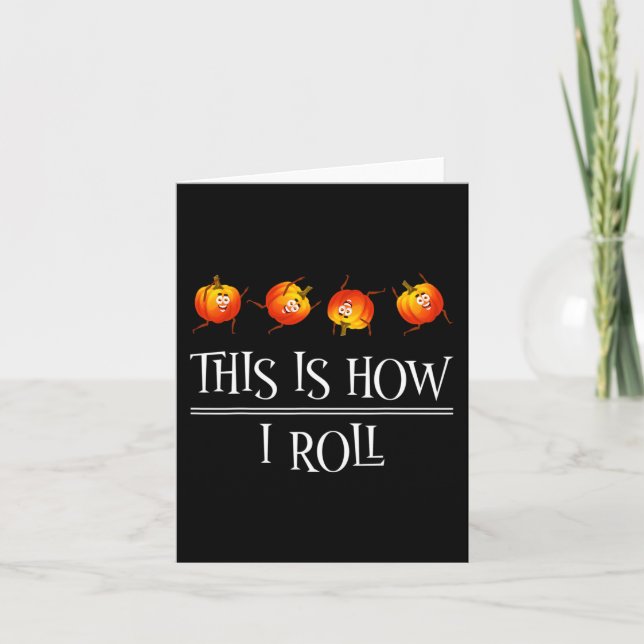 Så här rullar jag Pumpa Höstsäsong Thanksgivin Kort (Framsida)