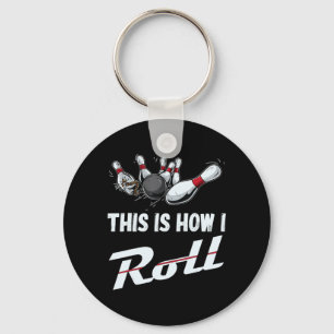 Så här rullar jag Roligt Bowling Team Manar Women Nyckelring