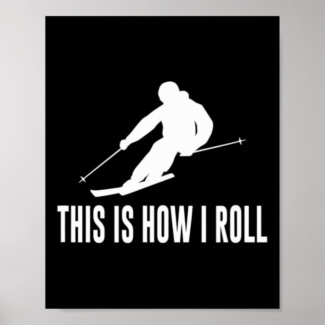 Så här rullar jag - Skidor  Poster (Framsidan)