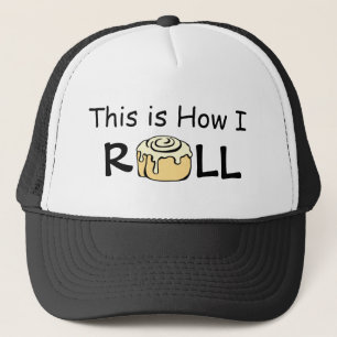 Så här rullar jag Tecknad Cinnamon Roll Keps