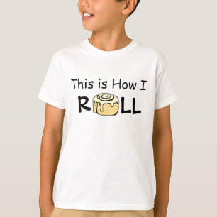 Så här rullar jag Tecknad Cinnamon Roll T-shirt
