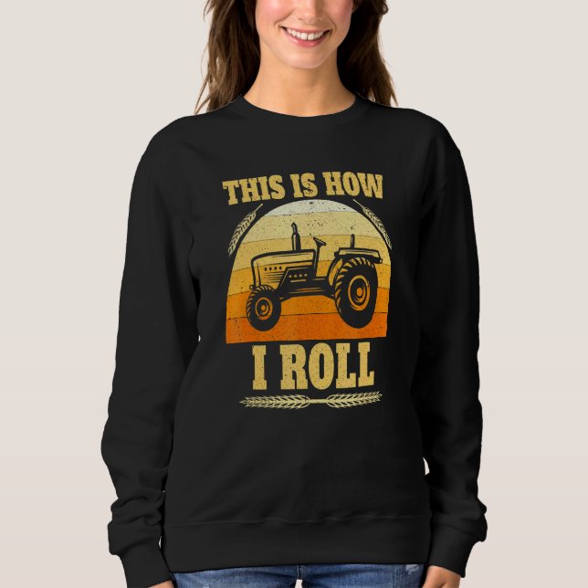Så här rullar jag traktor Farmer T Shirt (Framsida)