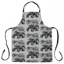 Så här rullar jag: Vintage Tractor Farmer Apron