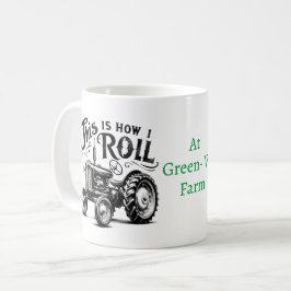 Så här rullar jag Vintage Tractor Mugg för honom