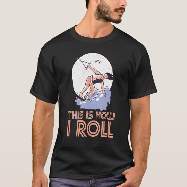 Så här rullar jag Wakeboarding Wakeboard Wake T Shirt (Framsida)