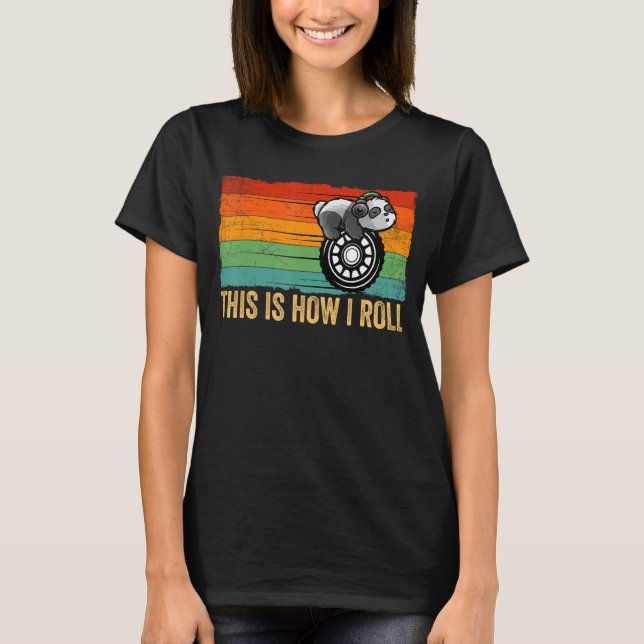Så här rullar jag Zoo Animal Panda Bear 4 T Shirt (Framsida)