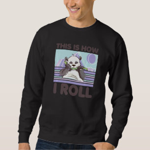 Så här rullar jag Zoo-djur Panda Björn 2 Lång Ärmad Tröja