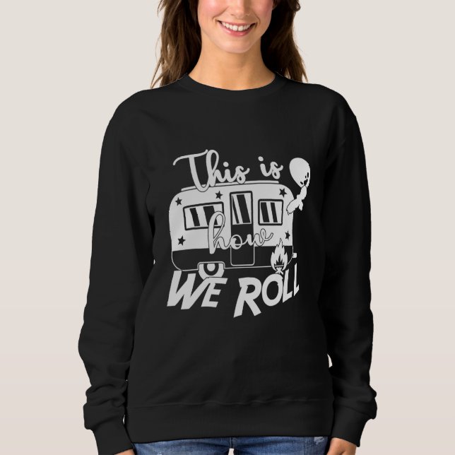 Så här rullar vi Camping Camper T Shirt (Framsida)