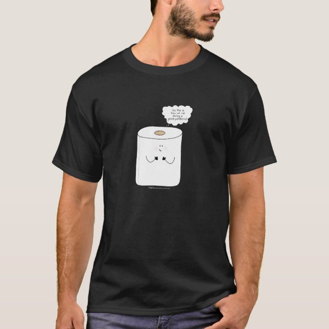 Så här rullar vi under Covid-19, Toilet Papper T Shirt (Framsida)