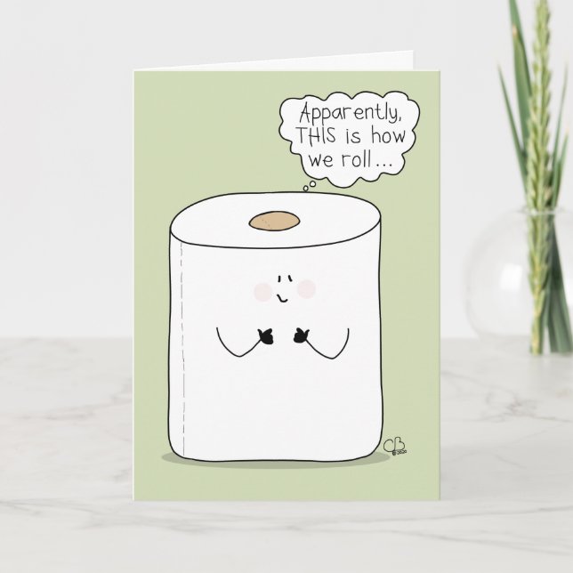 Så här rullar vi under Covid-19, Toilet Papprare Kort (Framsida)