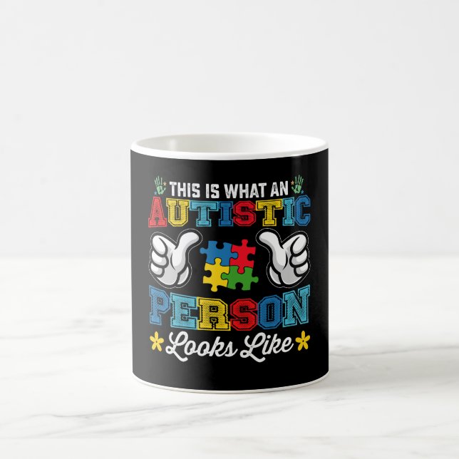 Så Här Ser En Autistisk Person Ut Autism Kaffemugg (Center)