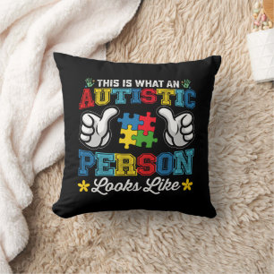 Så här ser en autistisk person ut Autism Kudde