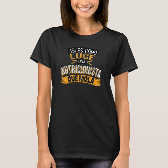 Så Här Ser En Trendig Dietist Ut T Shirt (Framsida)
