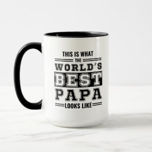 Så här ser världens bästa pappa ut mugg