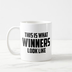 Så här ser Vinnare ut Kaffe Mugg