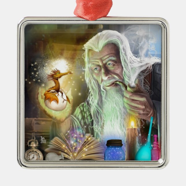 Så här skapar du en drake julgransprydnad metall (Framsidan)