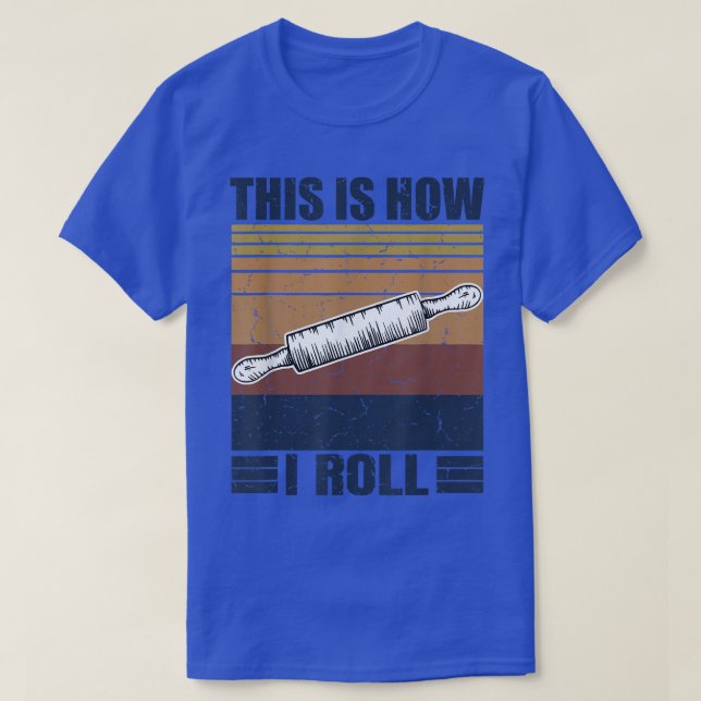 Så här Skapar jag Rullande Retro Rolling Pin Pasta T Shirt (Design framsida)