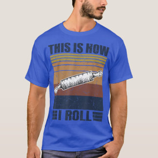 Så här Skapar jag Rullande Retro Rolling Pin Pasta T Shirt