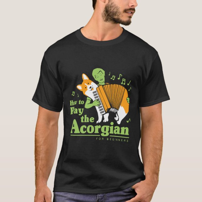 Så här spelar du Acorgian Funny Corgi T Shirt (Framsida)