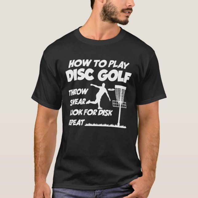 Så här spelar du upp Golf-skivans Golfing Player Q T Shirt (Framsida)