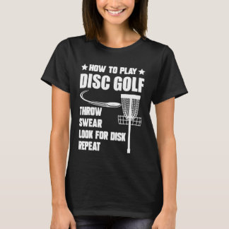 Så här spelar du upp Golf-skivans Golfing Player Q T Shirt
