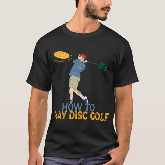 Så här spelar du upp skivgolf t shirt (Framsida)