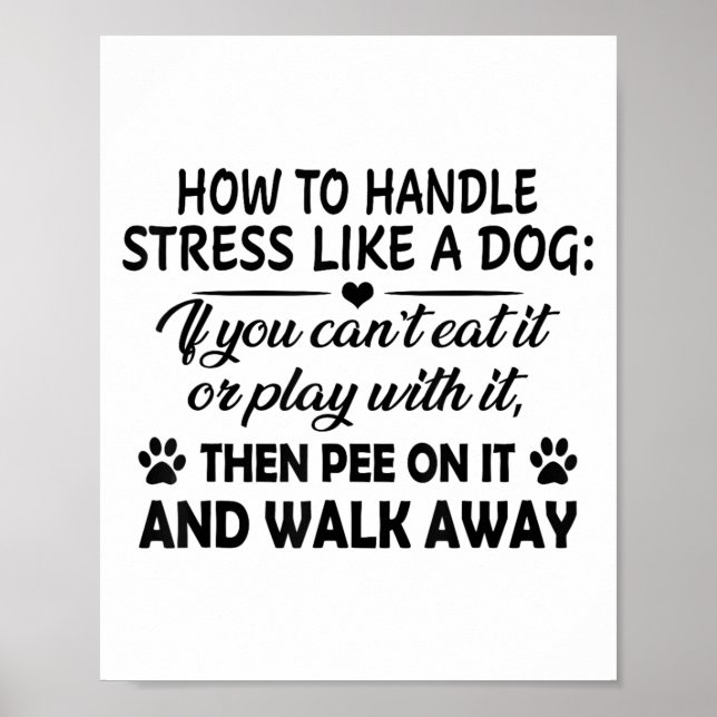 Så här Stressar du som en Hund om du inte kan äta  Poster (Framsidan)
