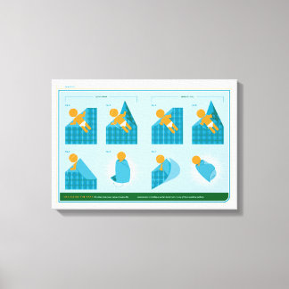 Så här Swaddle ska användas Canvastryck